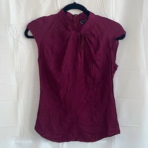 Max Studio Sleeveless Burgundy Top Size XS